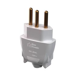 Pino macho tripolar mec-tronic 20a branco - 39224
