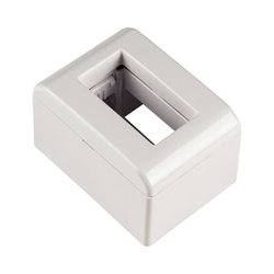 Caixa externa para tomada tramontina lizflex branca 1 modulo - 3001