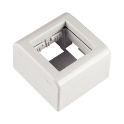 Caixa externa para tomada tramontina lizflex branca 2 modulos - 3002