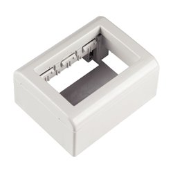 Caixa externa para tomada tramontina lizflex branca 3 modulos - 3003
