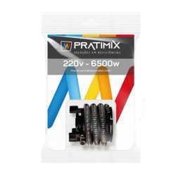 Resistencia ducha top banho 4t pratimix 220v/6500w - sci0265