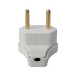 Pino macho triangular ilumi 10a bipolar branco - 1443