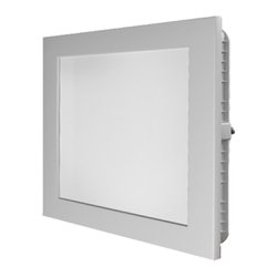 Luminaria de led spotlux embutir quadrada 32w branca