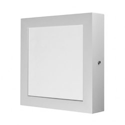Luminaria de led spotlux sobrepor quadrada 12w branca