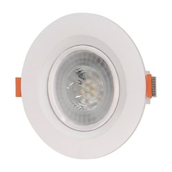 Spot com lampada led spotlux 5w br redondo 6500k