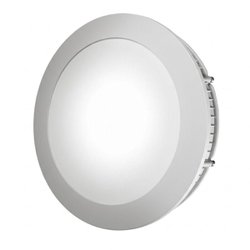 Luminaria de led spotlux embutir redonda 12w amarela