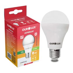 Lampada led pera ourolux branca 15w 6500k bivolt