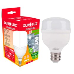 Lampada led alta potencia ourolux branca 65w 6500k bivolt