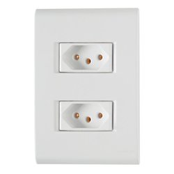 Tomada dupla tramontina liz 20a/250v - 57170/066