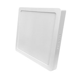 Luminaria de led empalux sobrepor quadrada 24w branca