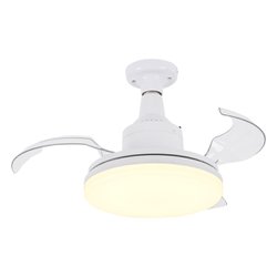 Luminaria e circulador c/controle aliseu iluminar 40cm retratil e27 - 821