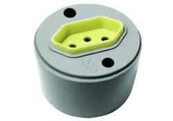 Tomada externa redonda perlex cinza 10a - 811