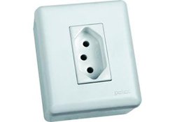 Tomada externa perlex pumalight branca 20a - 6415