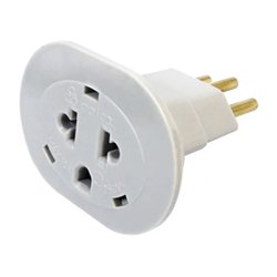 Pino adaptador universal perlex 10a tripolar cinza - 157