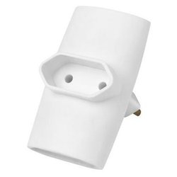 Pino adaptador com 3 saidas fc 10a tipo t bipolar branco - 29087