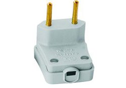Pino macho gigante bipolar perlex 10a branco - 2054