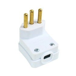 Pino macho gigante tripolar perlex 10a branco - 2055