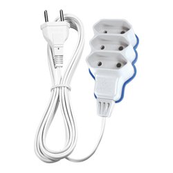 Extensao bipolar paralela perlex 05m branca - 4086