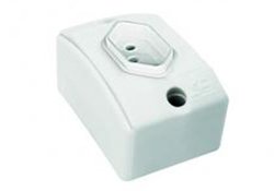 Tomada externa retangular perlex branca 20a - 715