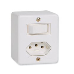 Interruptor externo box ilumi conjugado 10a/250v - 63200