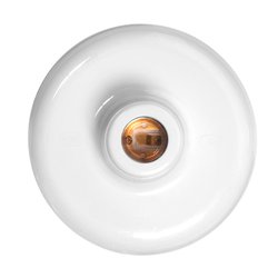 Plafon com soquete ilumi branco porcelana - 180931