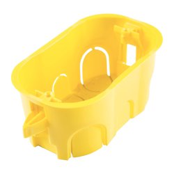 Caixa de luz para drywall tramontina amarela 4x2
