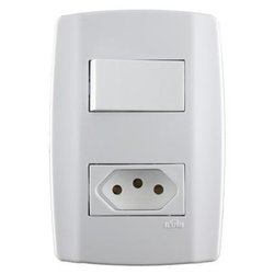Interruptor conjugado ilumi slim 1 x 1 - 10a/250v - 80200