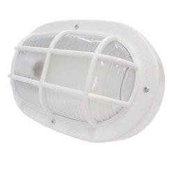 Luminaria tartaruga ilumi branca com grade - ate 25w