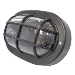 Luminaria tartaruga ilumi preta com grade - ate 25w