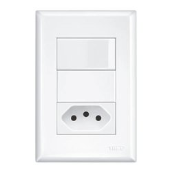 Interruptor conjugado evidence fame 1 x 1 - 10a/250v - 3889