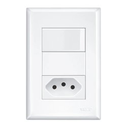 Interruptor conjugado evidence fame 1 x 1 - 20a/250v - 2918