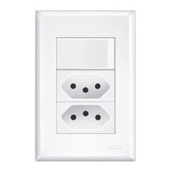 Interruptor conjugado evidence fame 1 x 2 - 10a/250v - 3533