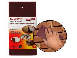 Folha de scotch brite 3m media vinho 110x225mm