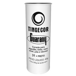 Corante em po guarany 40g - preto