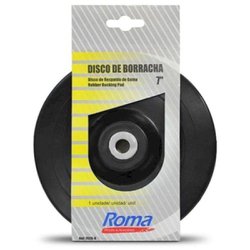 Disco de borracha para lixadeira roma 7 - sem velcro