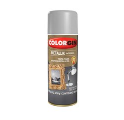 Tinta spray metallik colorgin 350ml interior prata - 53