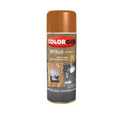 Tinta spray metallik colorgin 350ml interior cobre - 54