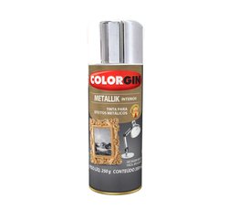 Tinta spray metallik colorgin 350ml interior cromado - 51