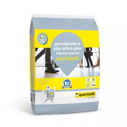 Argamassa para porcelanato quartzolit piso sobre piso branca com 20kg