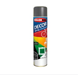 Tinta spray decor colorgin 360ml grafite metalico - 8661