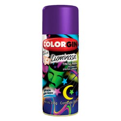 Tinta spray luminosa colorgin 380ml violeta - 761