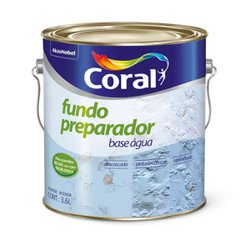 Fundo preparador coral gl base agua incolor