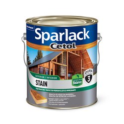 Verniz stain plus gl base agua mogno