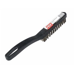 Escova de aco max cabo plastico - 3 fileiras 415310