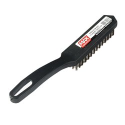 Escova de aco max cabo plastico - 4 fileiras