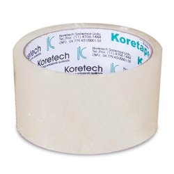 Fita adesiva para embalagem koretech 45mm x 40m transparente
