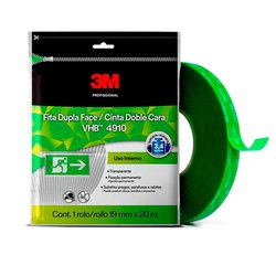 Fita dupla face vhb 3m 19mm x 20m uso interno 4910