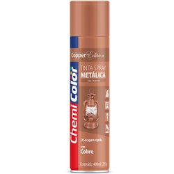 Tinta spray metalica chemicolor 400ml cobre - 106