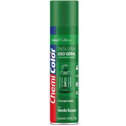 Tinta spray uso geral chemicolor 400ml verde escuro - 087