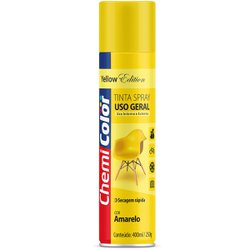 Tinta spray uso geral chemicolor 400ml amarelo - 091